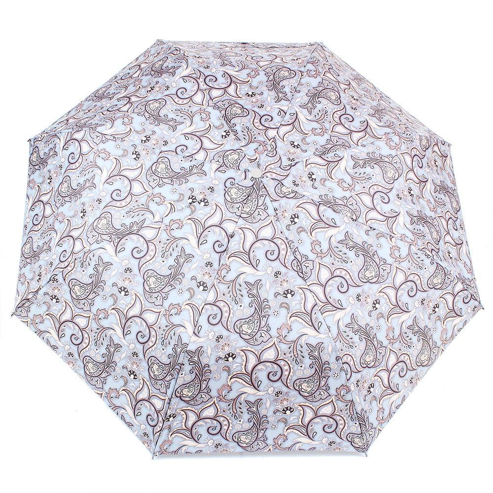 

Складной женский зонт полуавтомат Zest 106 см Серый