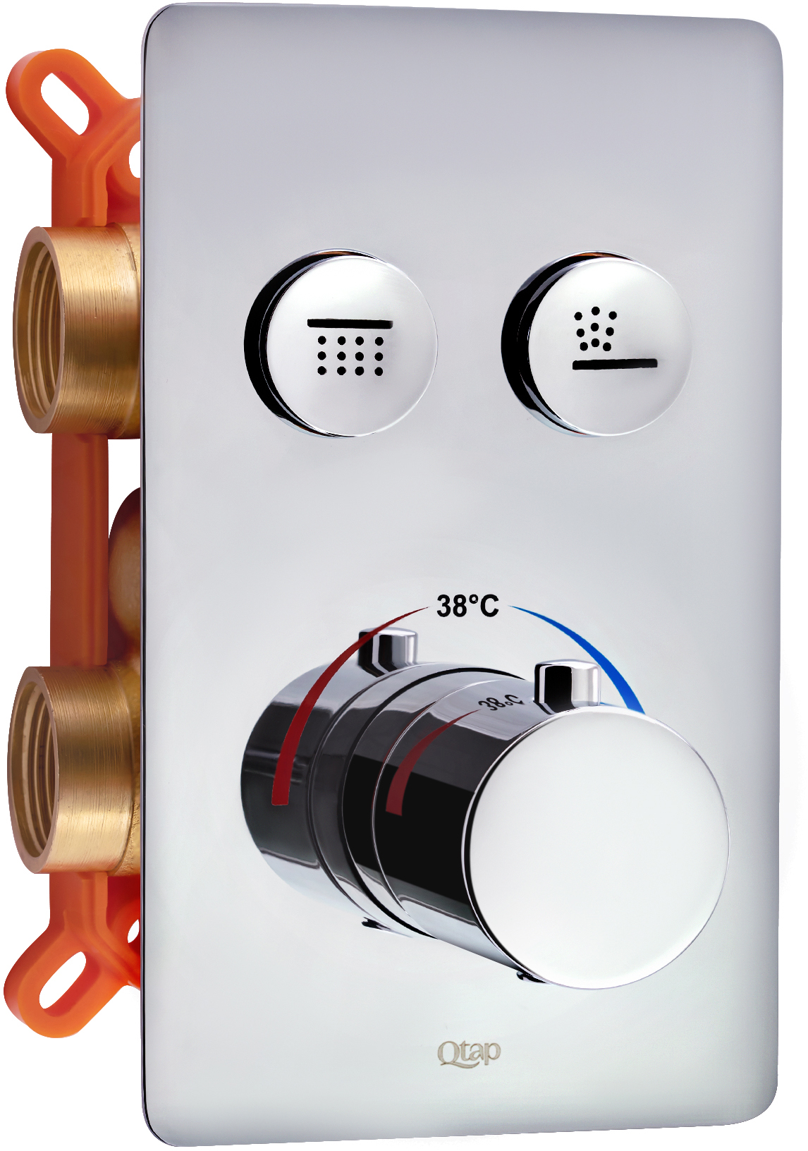 

Смеситель скрытого монтажа для душа QTAP Votice 6442T105NKC