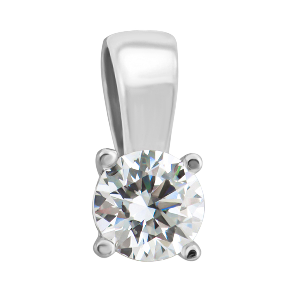 

Кулон из белого золота с фианитом S Zirconia 000006559