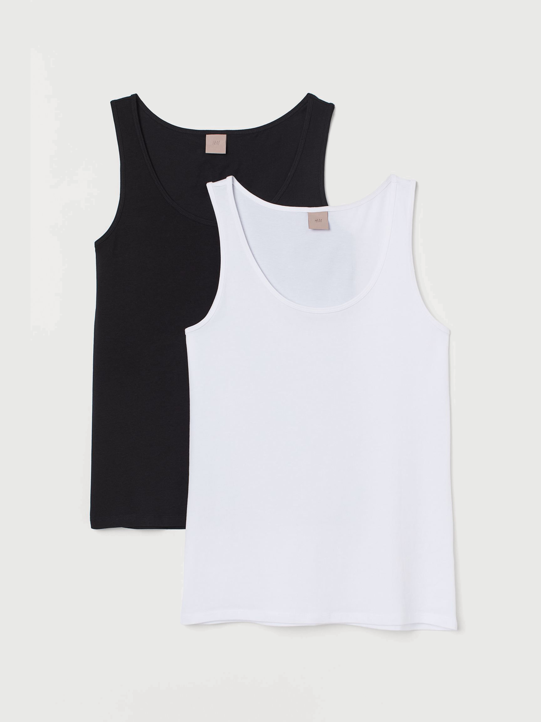 

Майка H&M 8078822dm 3XL 2 шт Черно-белая