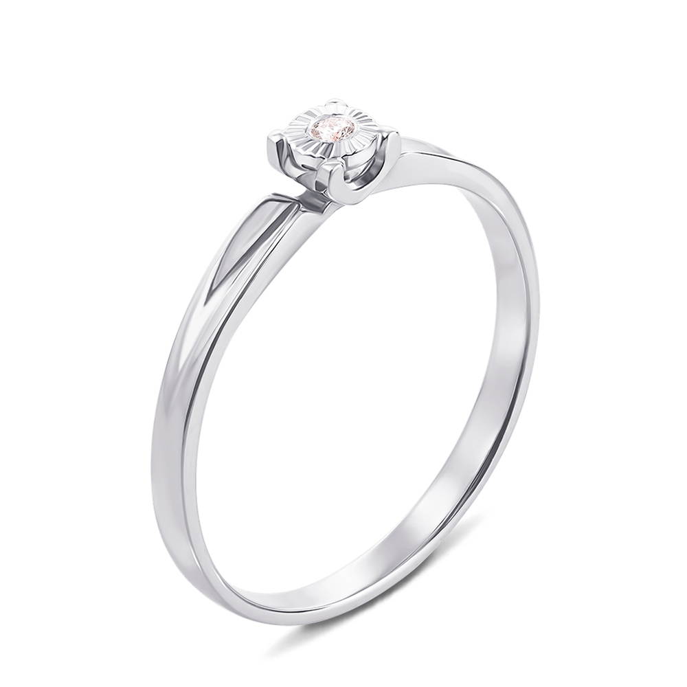 

Кольцо из белого золота с бриллиантом 000124860 16 размера