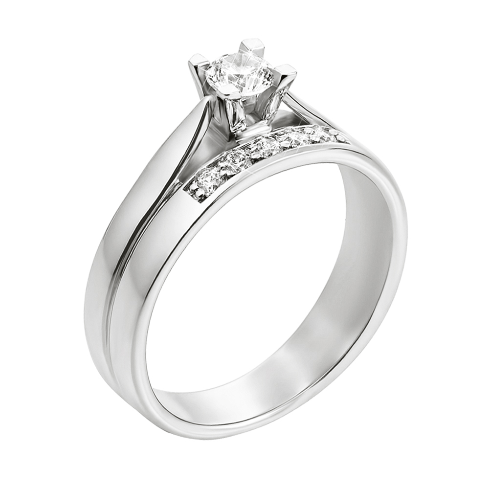 

Кольцо из белого золота с цирконием Swarovski 000122754 16.5 размера