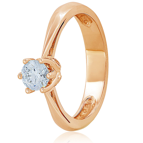 

Кольцо из красного золота Моя леди с кристаллом Swarovski 000036798 17 размера