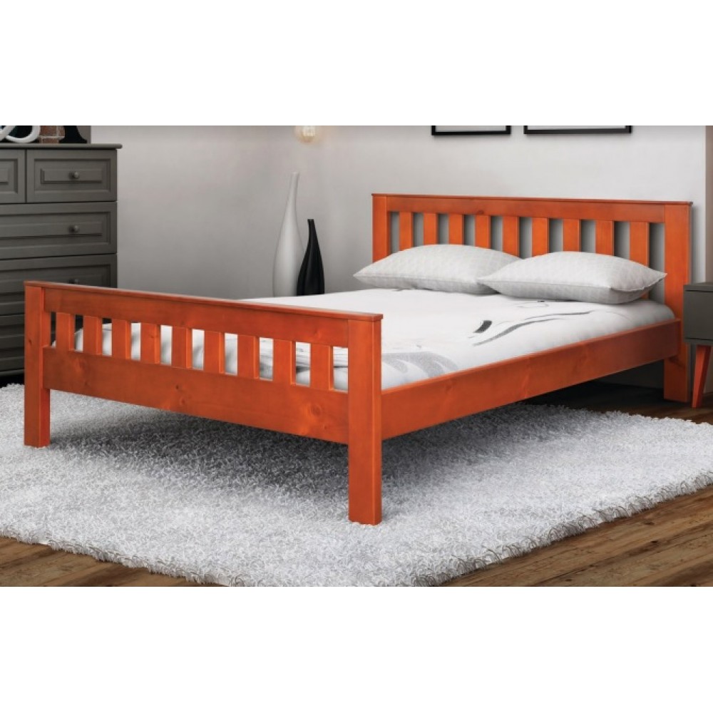 

Кровать деревянная из сосны Вега 90x200 яблоня цвет Stemma