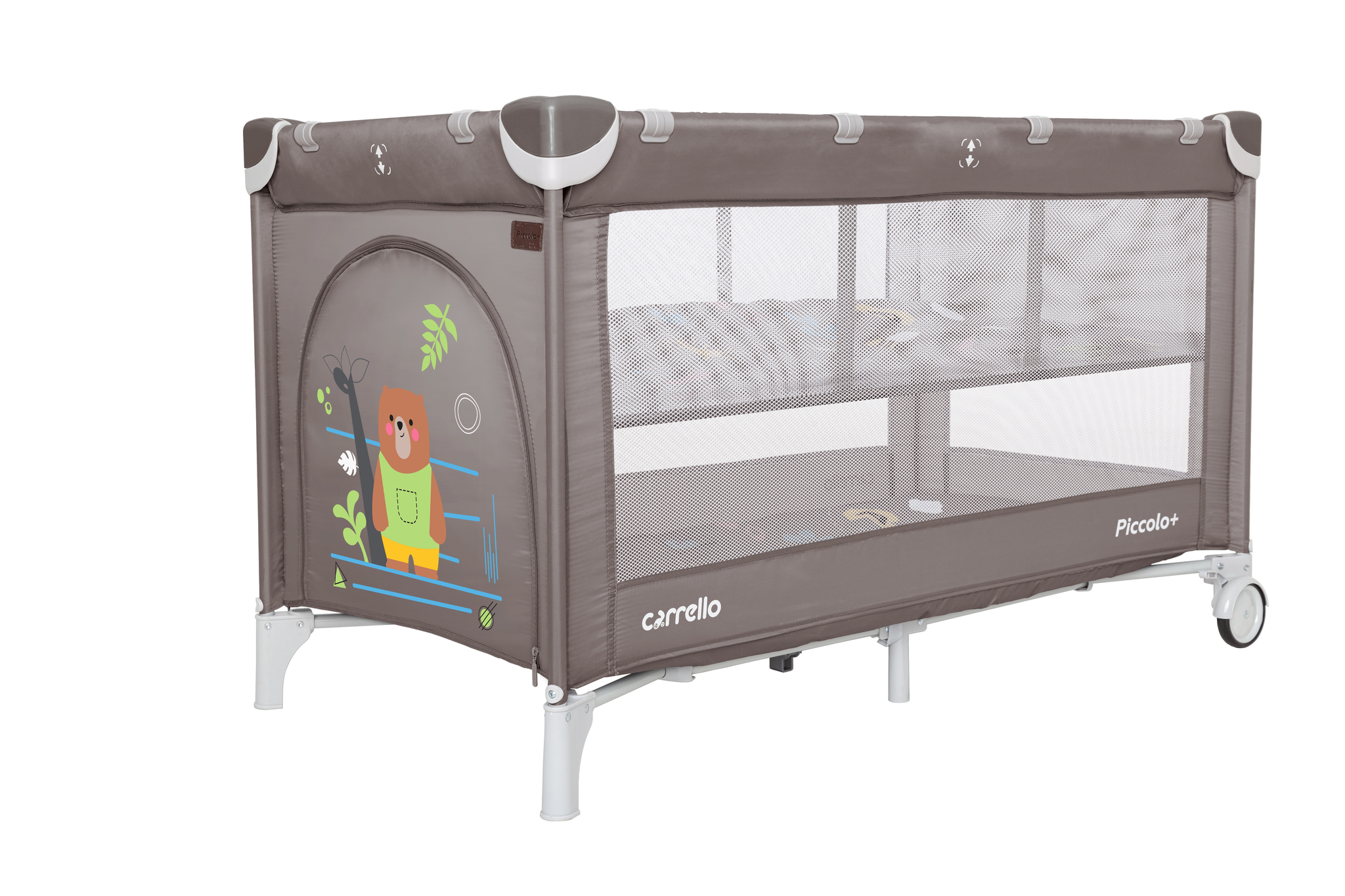 

Манеж Carrello два уровня дна Piccolo+ CRL-9201/2 Chocolate Brown (CRL-9201/2)