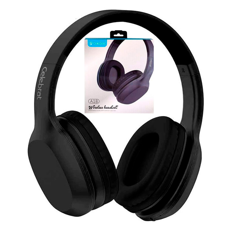

Bluetooth наушники с микрофоном Celebrat A18 черные