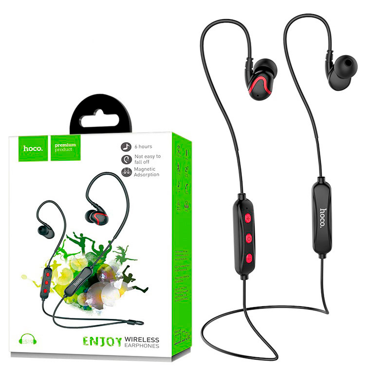 

Bluetooth наушники с микрофоном Hoco ES19 черные