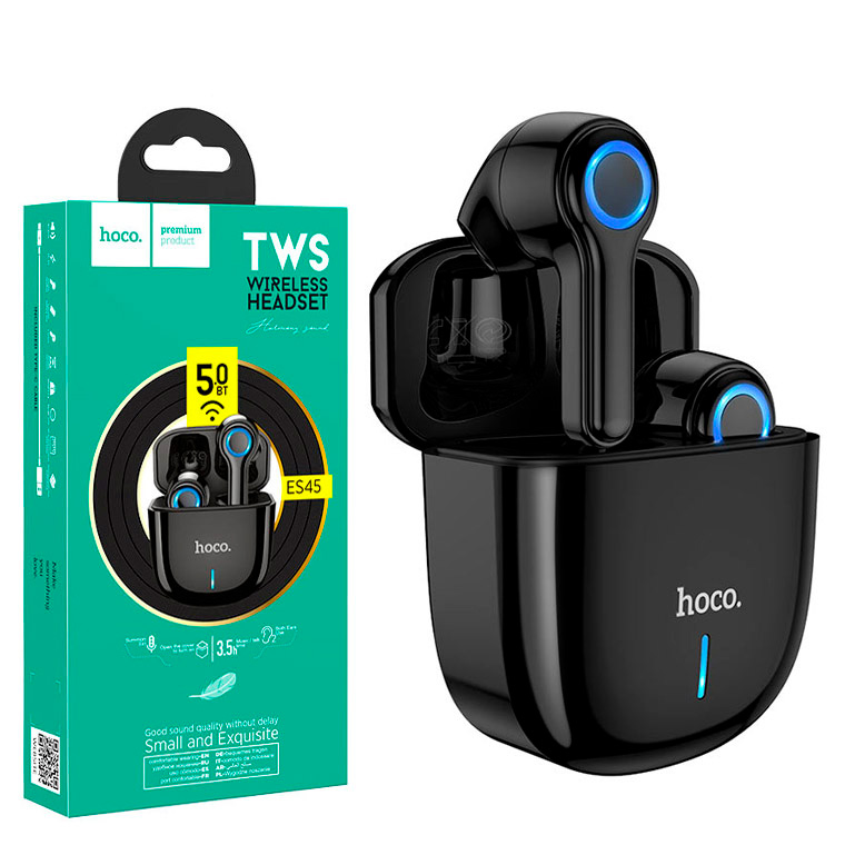 

Bluetooth наушники с микрофоном Hoco ES45 Harmony sound TWS черные