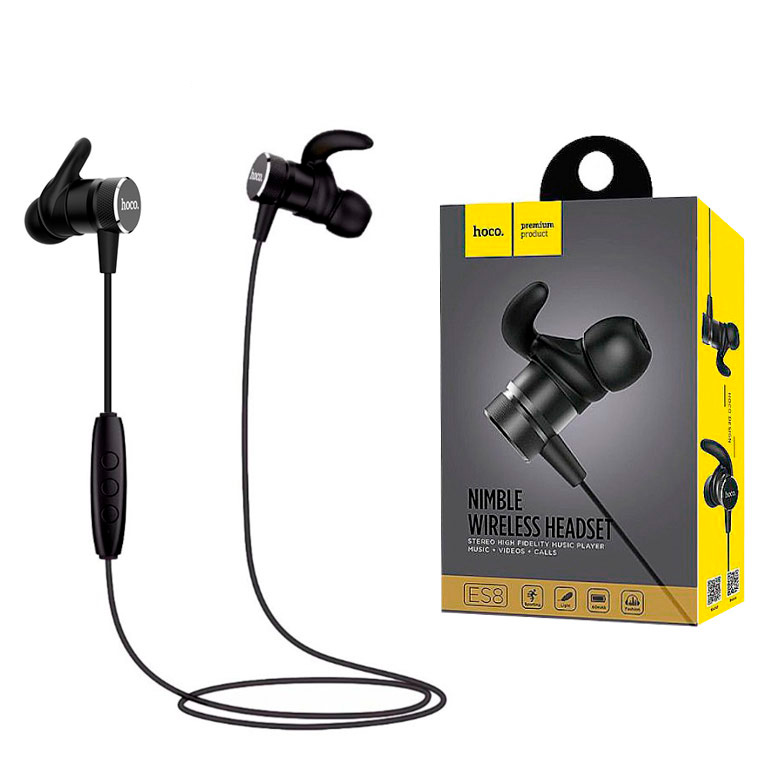 

Bluetooth наушники с микрофоном Hoco ES8 черные