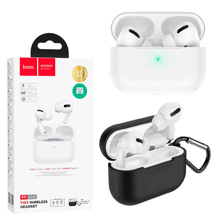 

Bluetooth наушники с микрофоном Hoco ES42 TWS белые