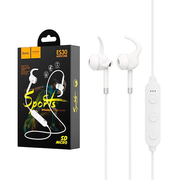 

Bluetooth наушники с микрофоном Hoco ES30 белые