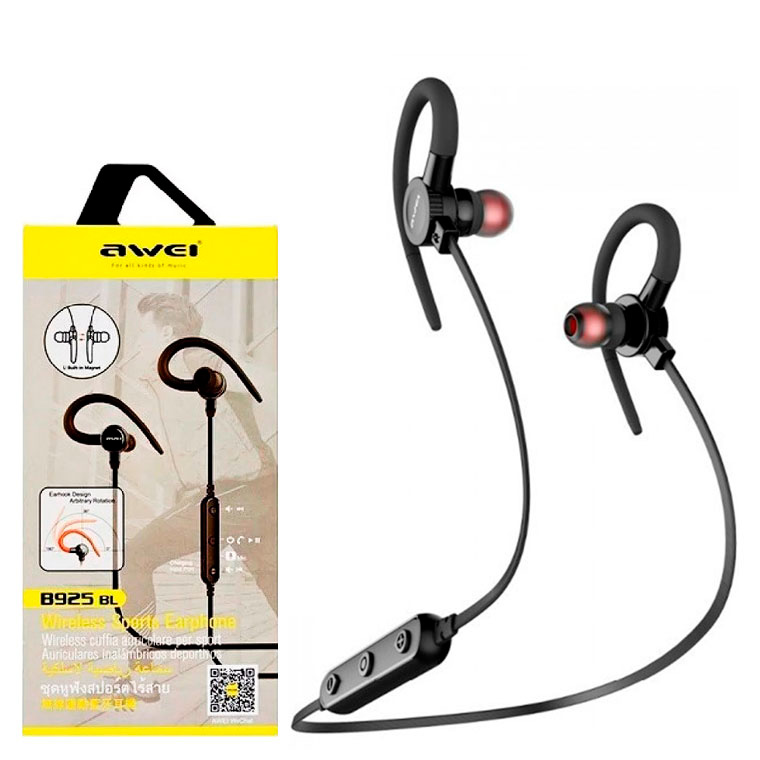 

Bluetooth наушники с микрофоном AWEI B925BL черные