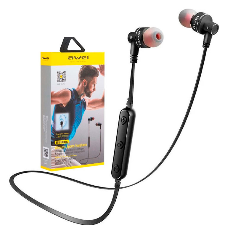 

Bluetooth наушники с микрофоном AWEI B990BL черные