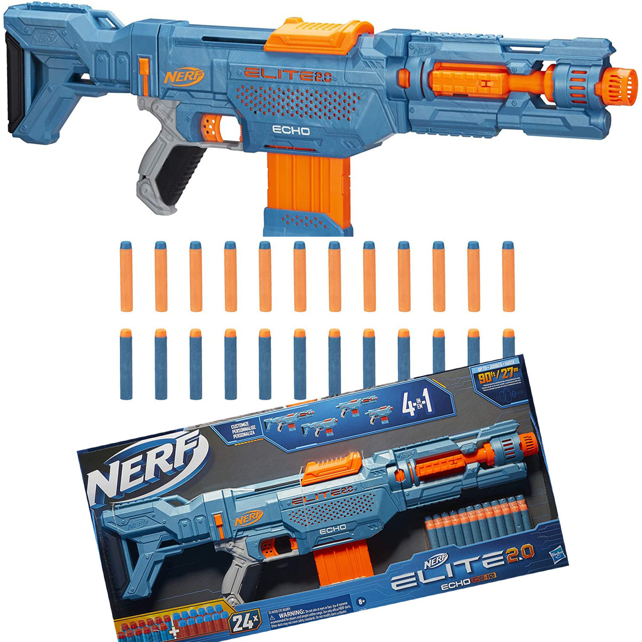 

Бластер Нерф Элит 2.0 Ехо NERF Elite 2.0 Echo CS-10