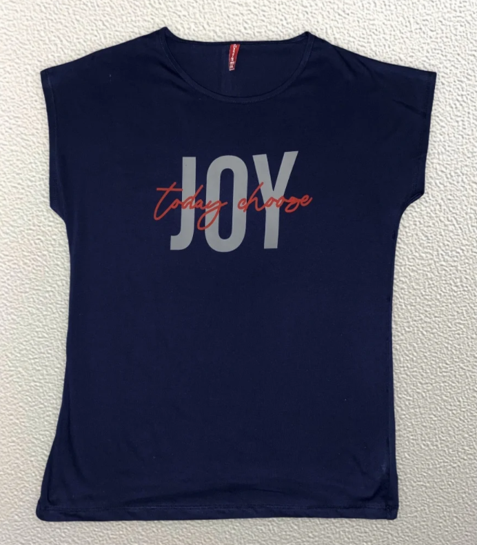 

Жіноча Футболка HAZARD JOY синя Батал 21422 (4XL (56))