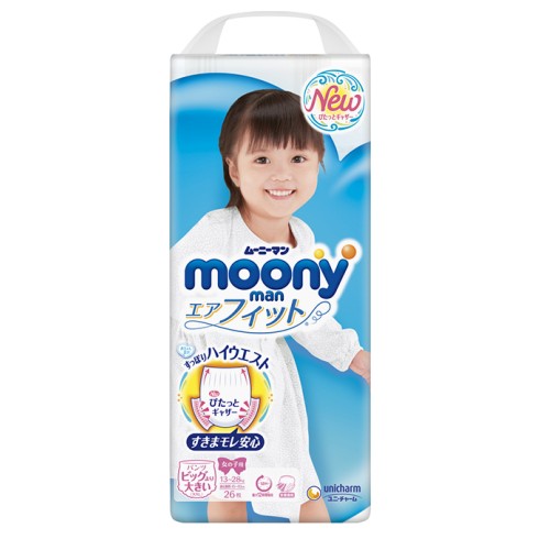 

Трусики Moony Super Big (13-28кг) 26шт для девочки