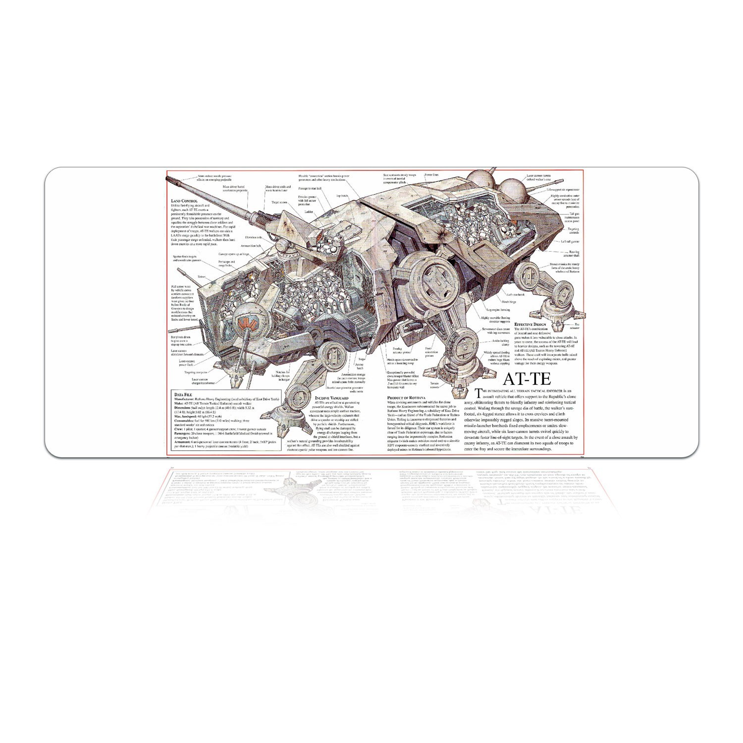 

Игровая поверхность WorkPlaceShop STAR WARS AT-TE 300х500 мм