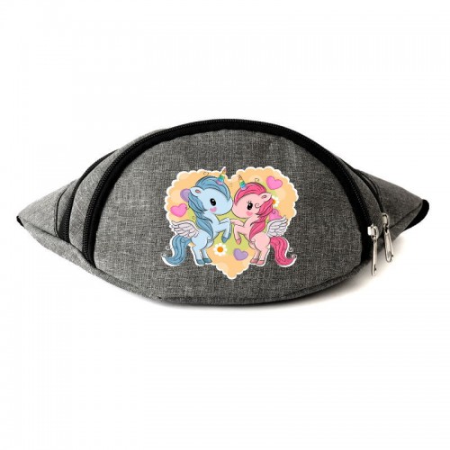 

Сумка Бананка Единорог 0032 на пояс Moon Unicorn EDN 0032 grey серый