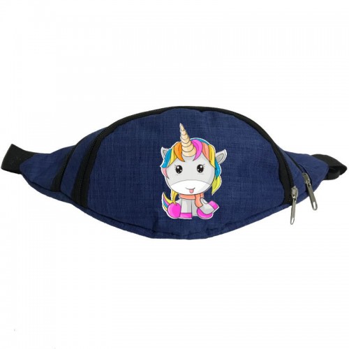 

Сумка Бананка Единорог 0033 на пояс Moon Unicorn EDN 0033 blue синий