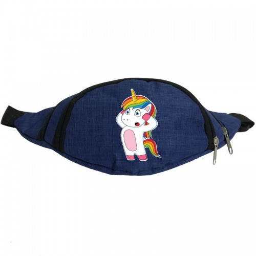 

Сумка Бананка Единорог 0016 на пояс Moon Unicorn EDN 0016 blue синий