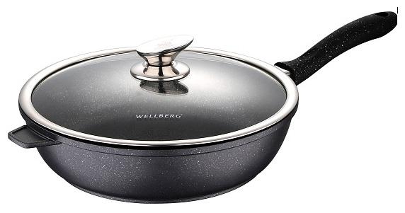 

Сотейник Wellberg Kasian Grey Ø28см из литого алюминия с крышкой