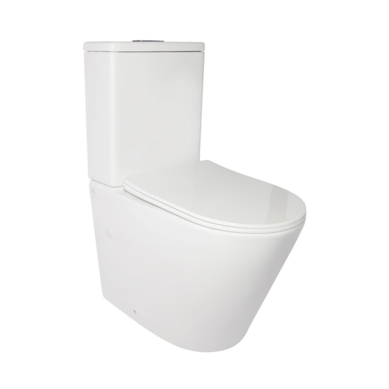 

Унитаз-компакт Qtap Stork безободковый с сидением Soft-close QT15222179W белый (76506)
