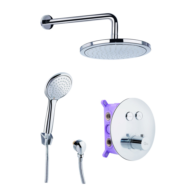 

Душевая система скрытого монтажа Q-tap Inspai-Therm CRM T20250102 QTINSTHERMT20250102 хром (69500)