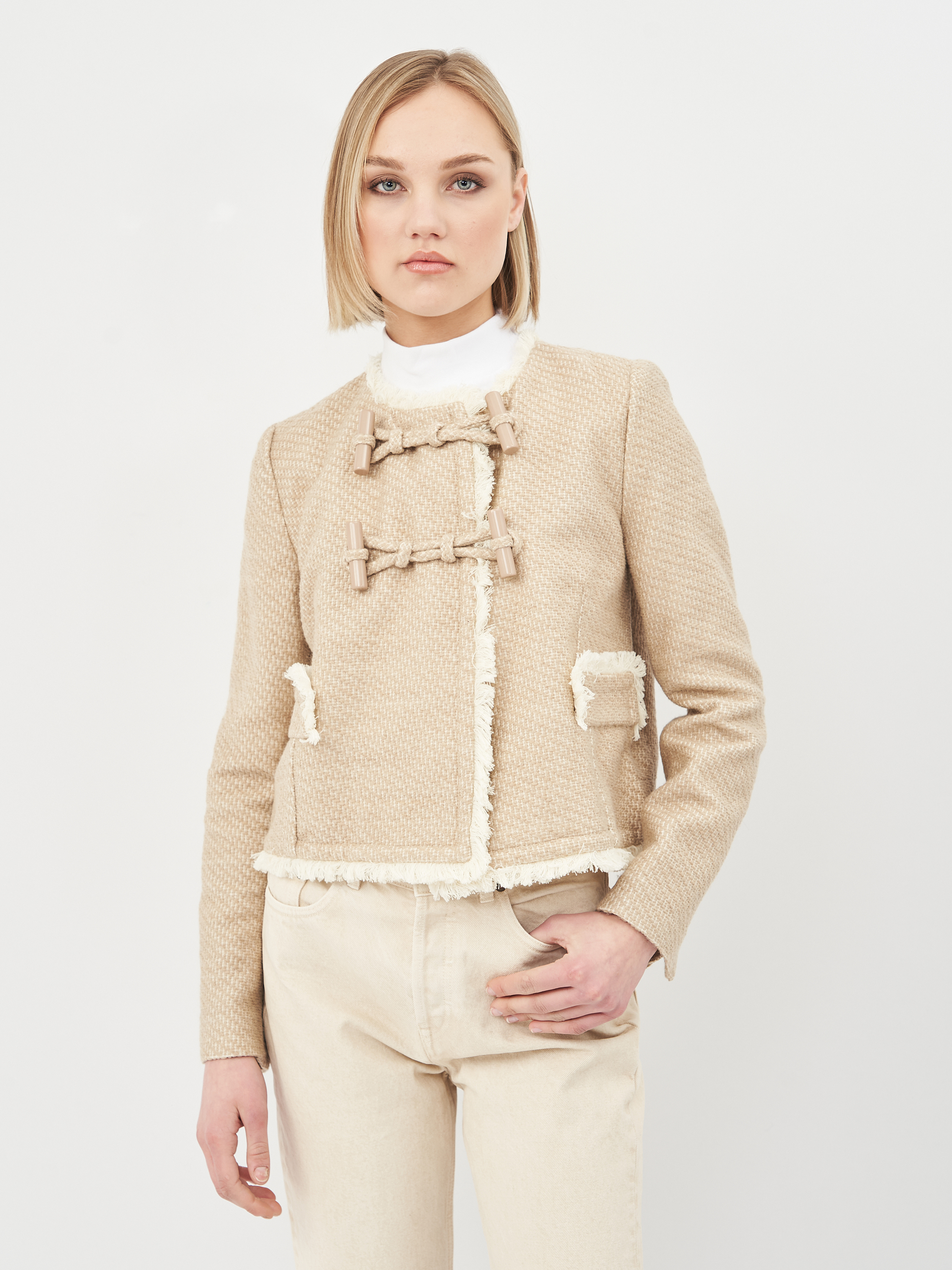 

Жакет Twin-Set smixb04800094 S Бежевый