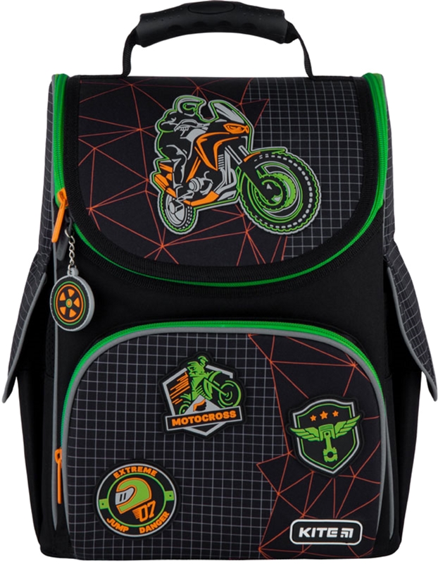 

Рюкзак Kite Education каркасный 980 г 35х25х13 см 11.5 л Черный (K21-501S-2)