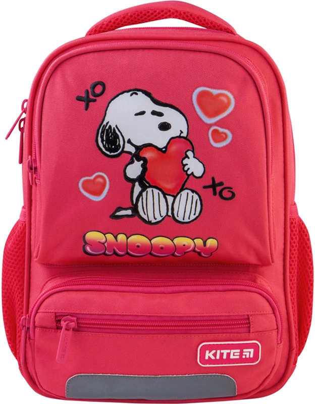 

Рюкзак Kite Kids Peanuts Snoopy 340 г 29х23х9 см 8 л Розовый (SN21-559XS-1)
