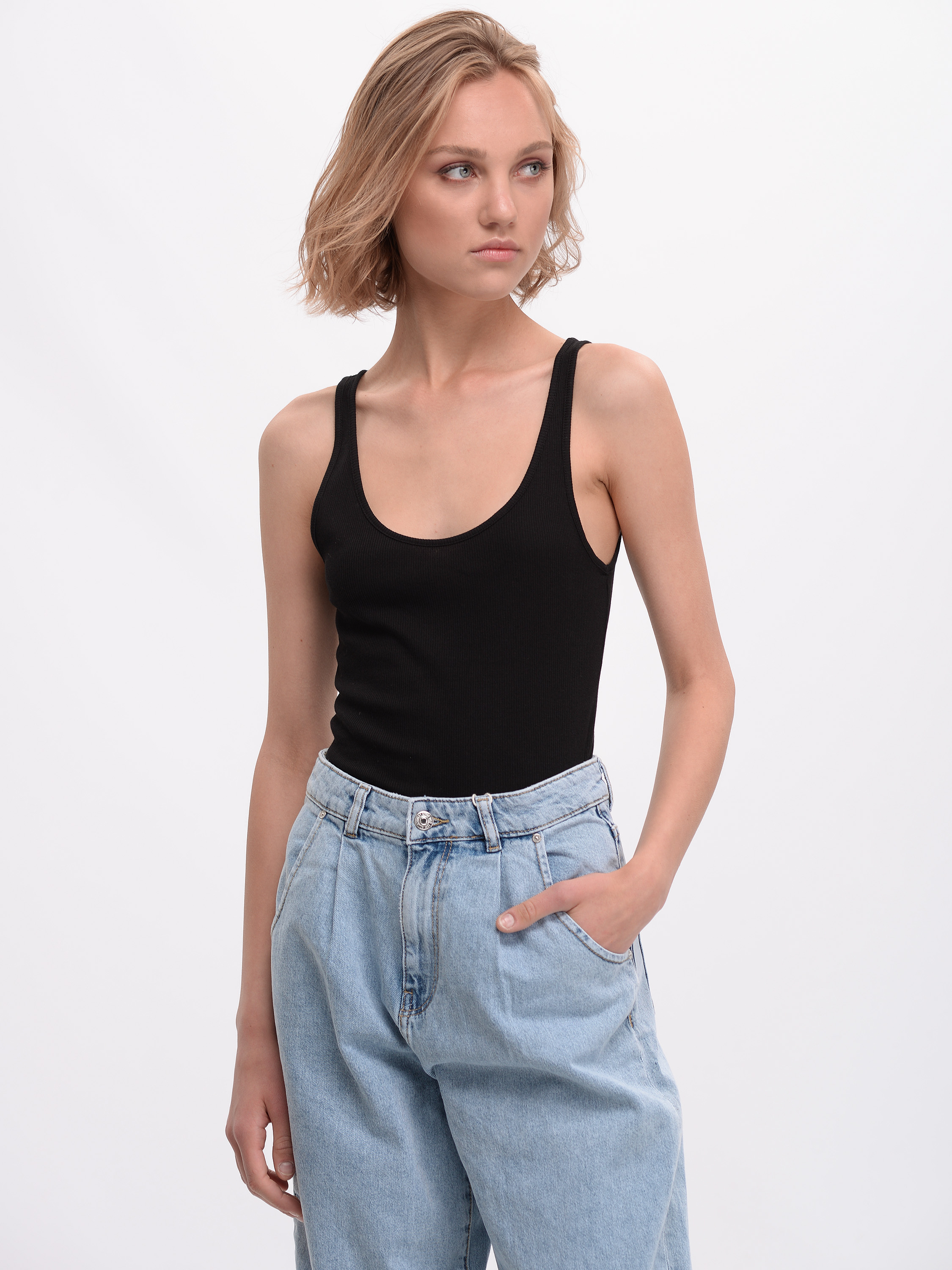 

Майка H& 3hm06110257  Черная, Майка H&M 3hm06110257 M Черная