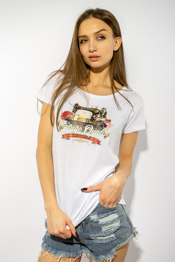 

Футболка женская Time of Style 85F287  Белый, Футболка женская Time of Style 85F287 L Белый