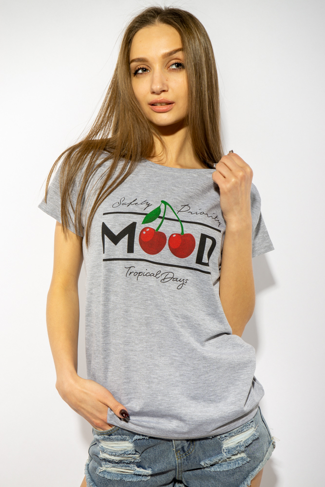 

Футболка женская Time of Style 85F275 M Серый меланж