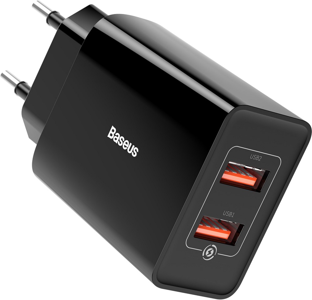 

СЗУ Baseus Speed Mini QC Dual U Charger 18W CCFS-V01 Black