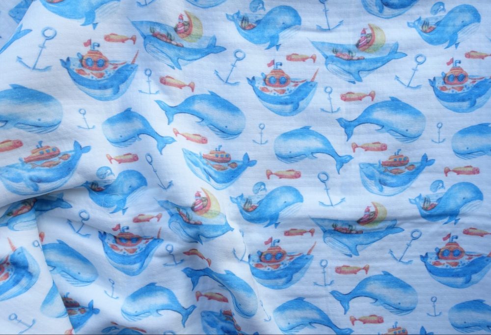 

Муслиновый плед Momma 120х150 см Киты 4000