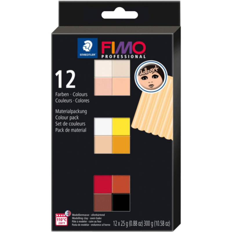 

Набор пластики Fimo Professional doll art 12х25г