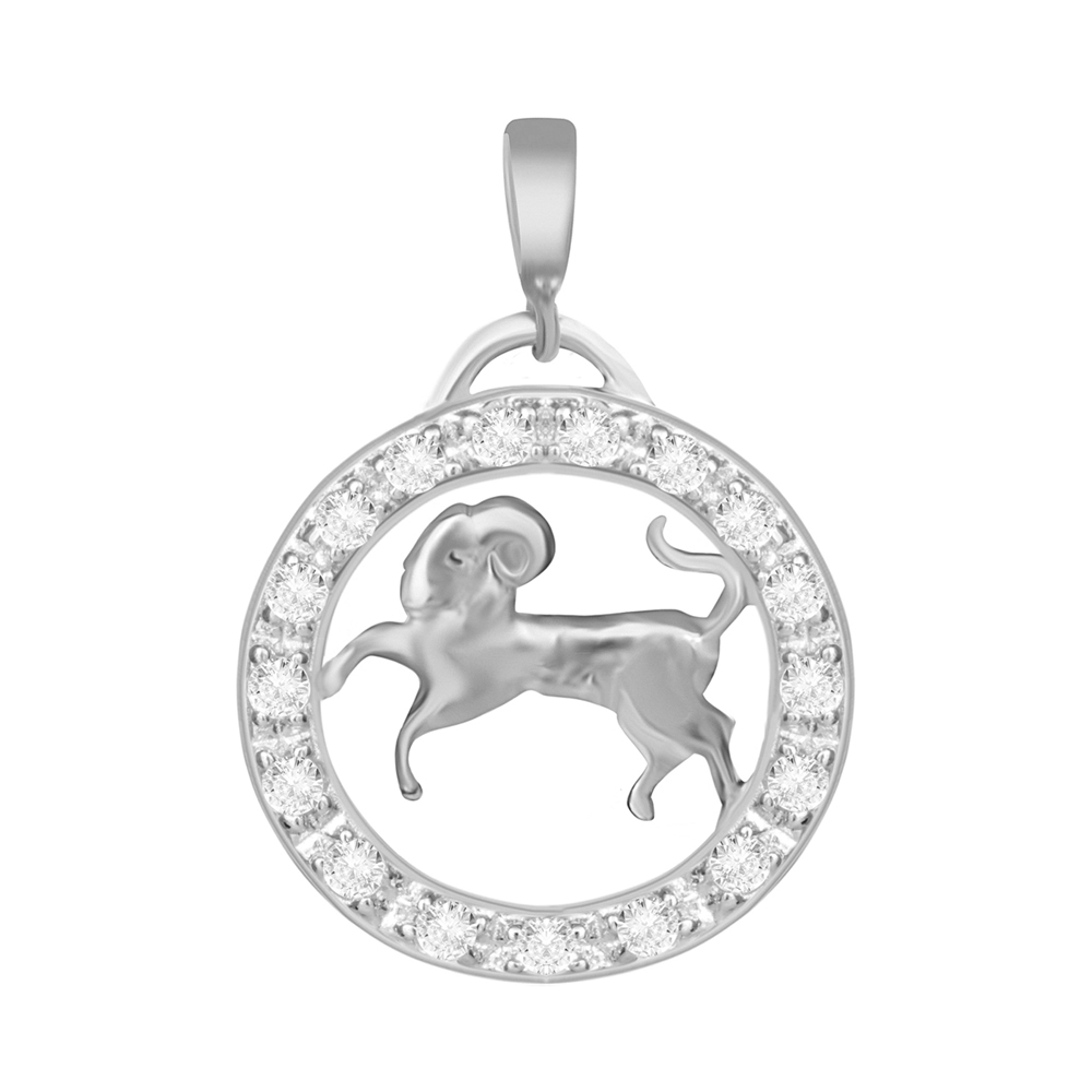 

Серебряный подвес с кристаллами циркония Овен 000025319