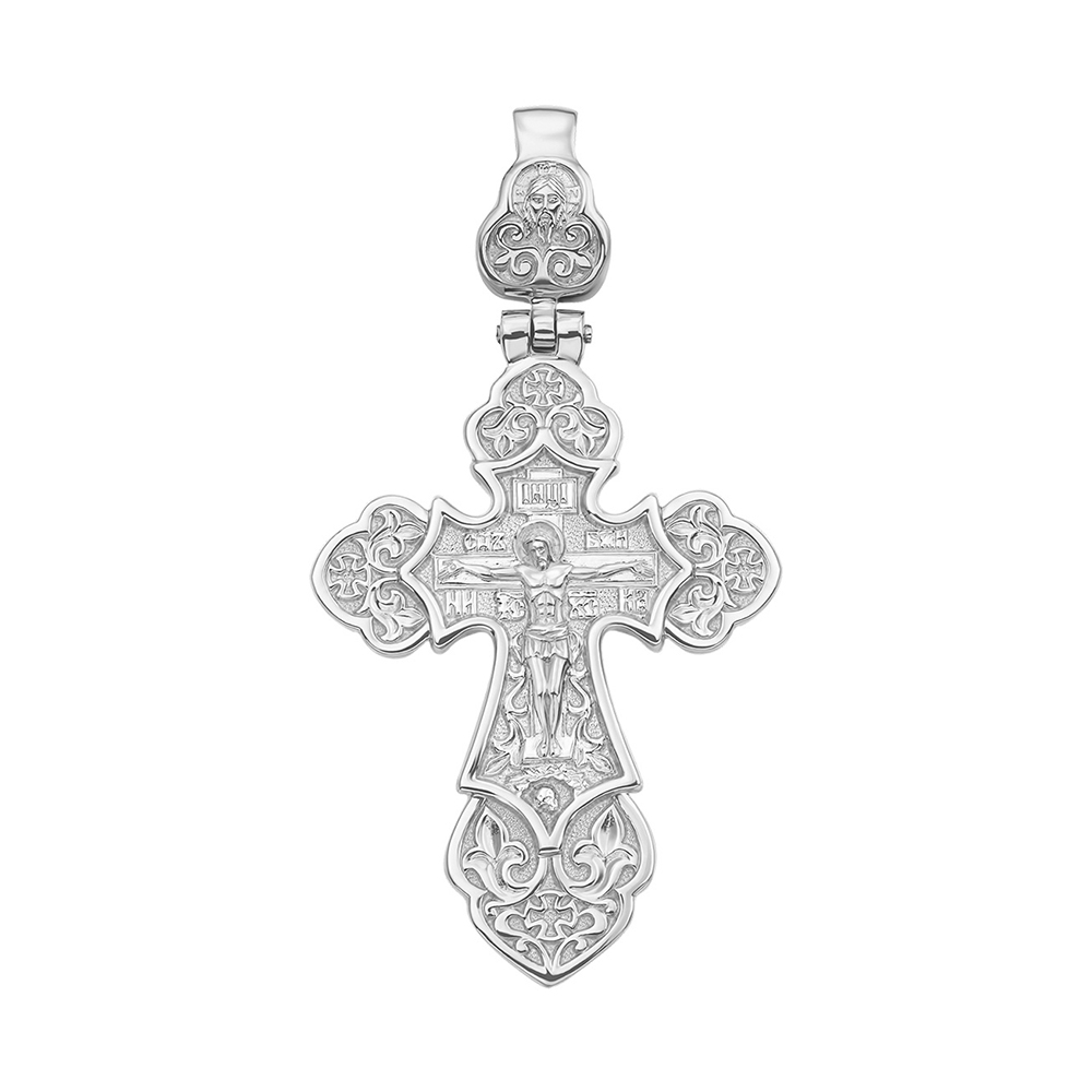 

Серебряный крестик с узорами 000117895