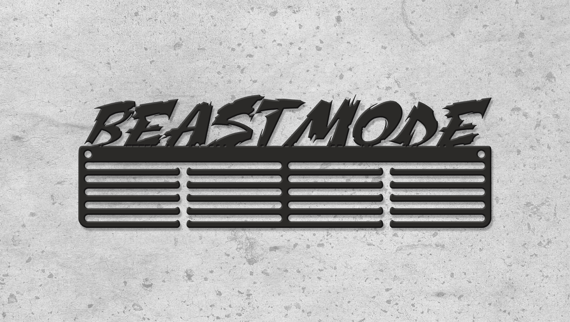 

Медальница "E-Trophy" Beast mode Стальная(черный)