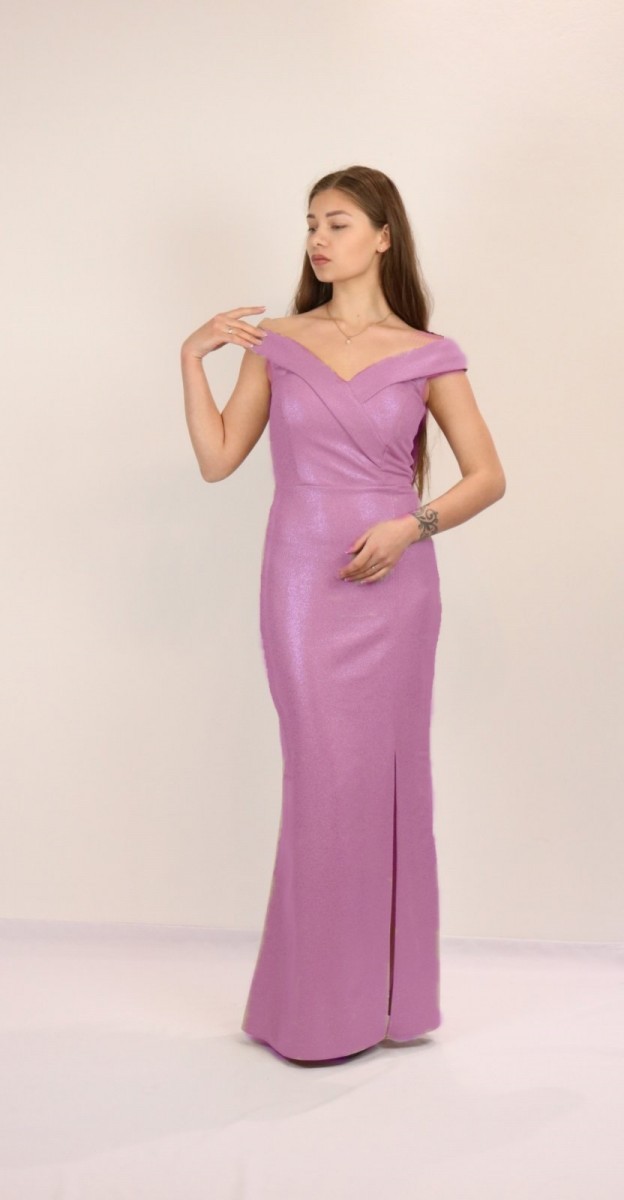 

Длинное блестящее платье FashionYouWant S/M розовый 43372573