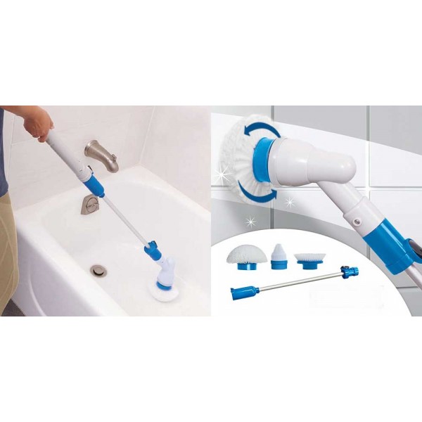

Беспроводная универсальная электрическая щетка швабра для уборки Spin Scrubber Smart с насадками ( PR-1)