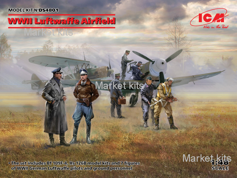 

Аэродром Люфтваффе времен Второй мировой войны 1:48 ICM (ICMDS4801)