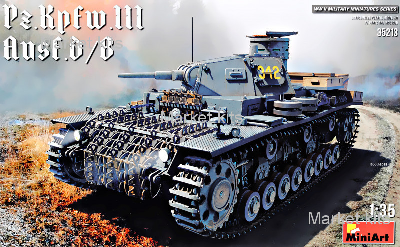 

Немецкий танк Pz.Kpfw.III Ausf. D/B. 1:35 MINIART (MA35213)