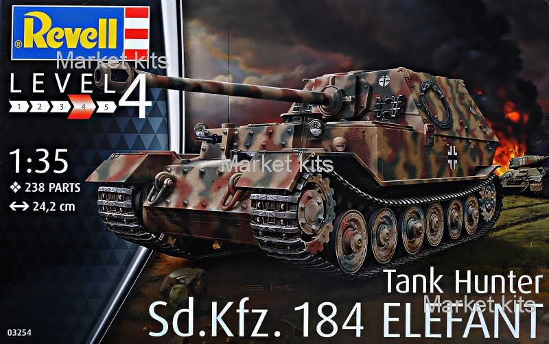 

САУ Sd.Kfz. 184 "Elefant" 1:35 Revell (RVL-03254)
