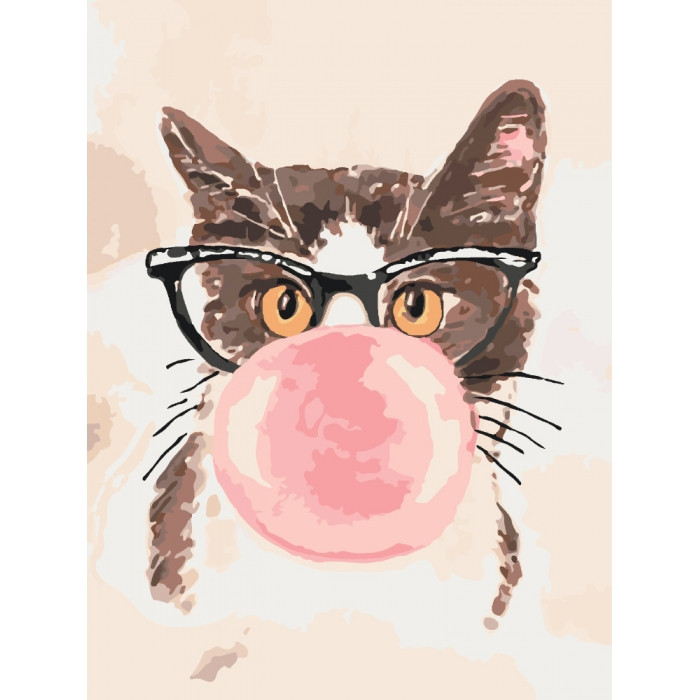 

Картина по номерам Идейка КНО4050 30*40 см BUBBLE GUM