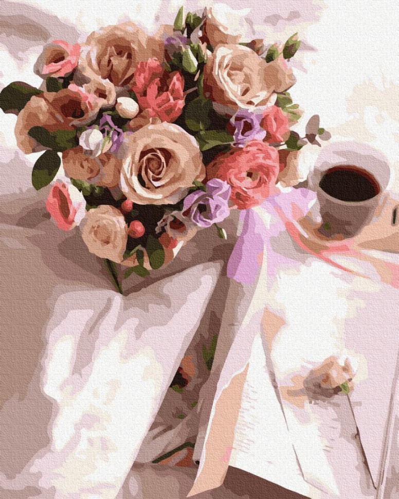 

Картина по номерам BrushMe GX37517 40*50 cм Утренний букет