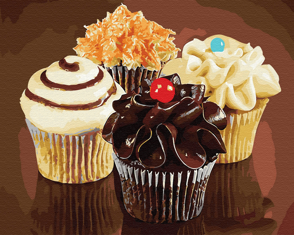 

Картина по номерам BrushMe GX31609 40*50 cм Вкусные кексики