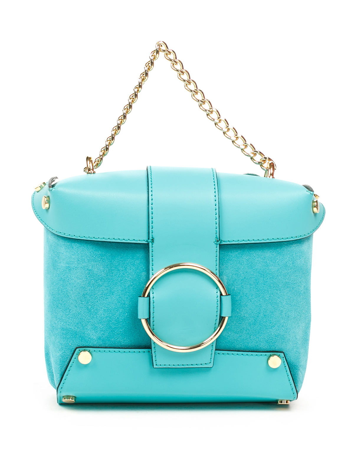 

Клатч Italian Bags 1666_tiffany Кожаный Мятный