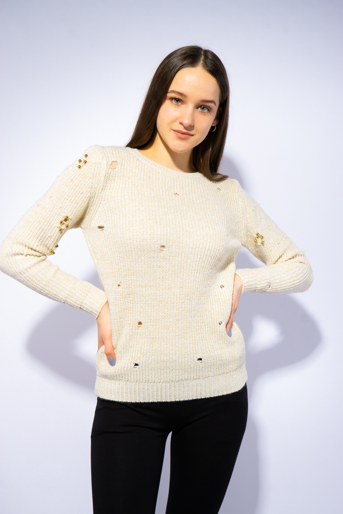 

Свитер женский Time of Style 120PVA1011 S-M Молочный