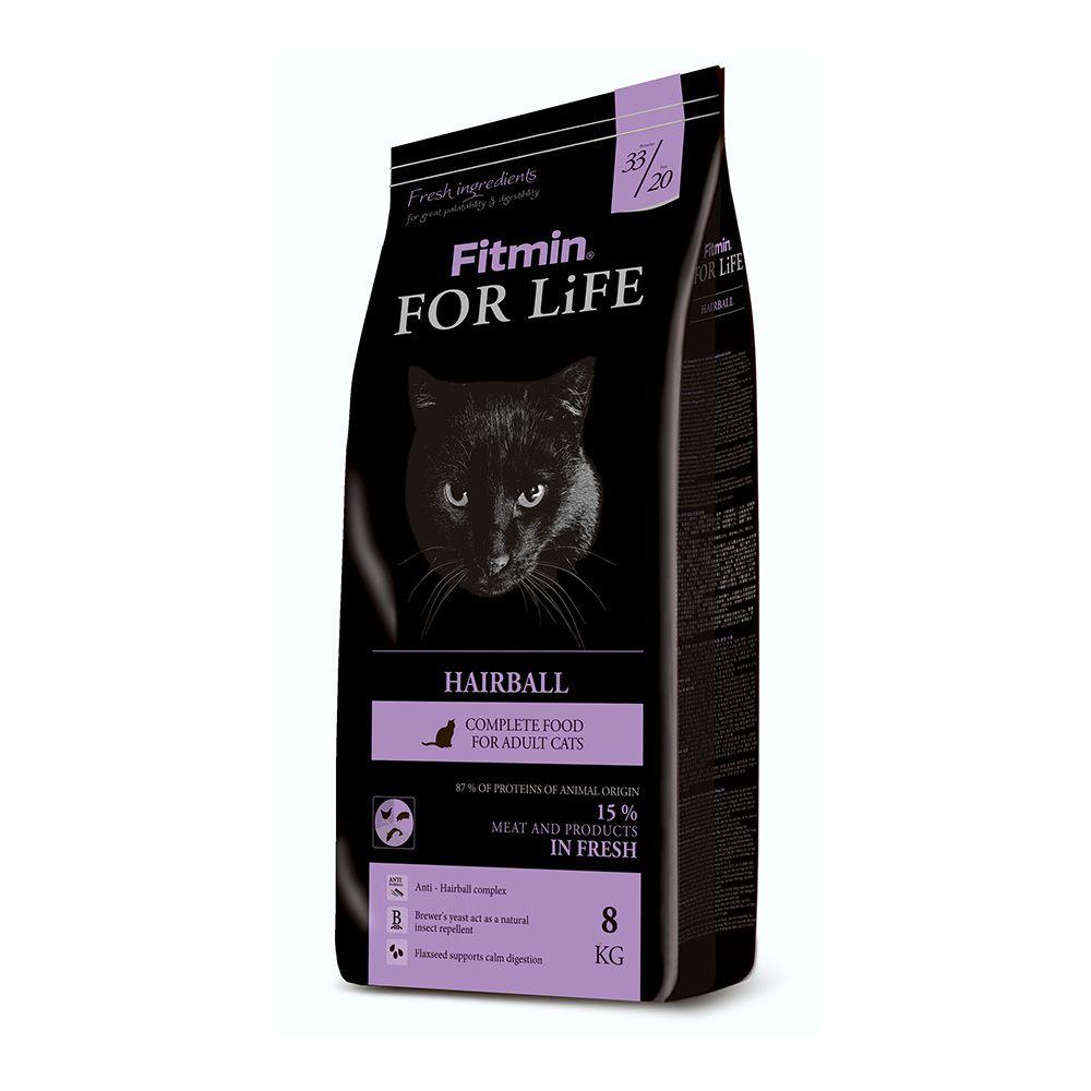 

Сухой корм кoшeк Fitmin cat For Life Hairball 8 кг (ф4873)